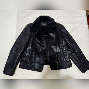 Fabulous Furs---Women's Black Fawx Leather Jacket